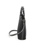 Gucci Medium Bamboo Bar Tote Black Matelasse Nylon Canvas — view 4