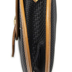 Saint Laurent Vintage Flap Bag Crossbody Black Tang Gogh Canvas — view 8