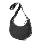 Celine Ava Trekking Black Striped Canvas Shoulder Bag — view 2