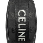 Celine Ava Trekking Black Striped Canvas Shoulder Bag — view 7