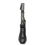 Celine Ava Trekking Black Striped Canvas Shoulder Bag — view 3