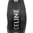 Celine Ava Trekking Black Striped Canvas Shoulder Bag — view 8