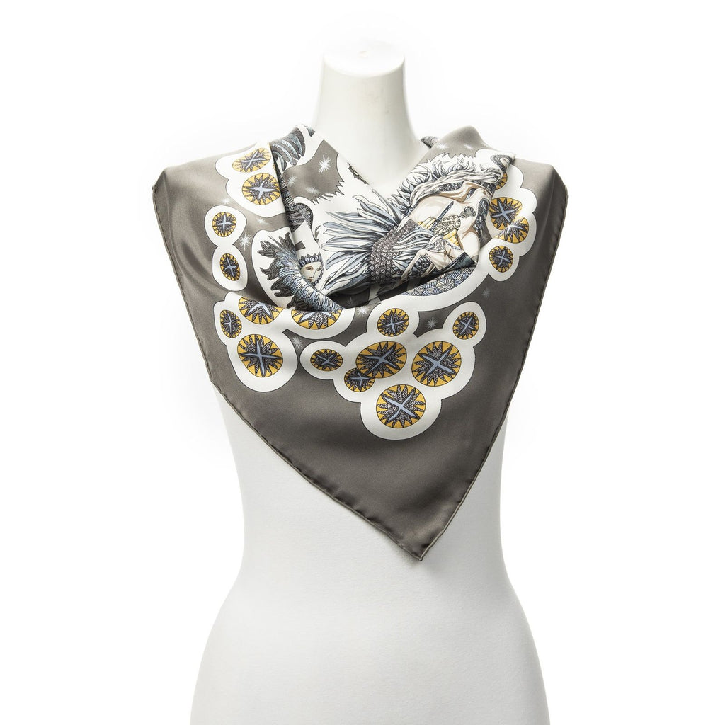 Hermes Scarf Gray