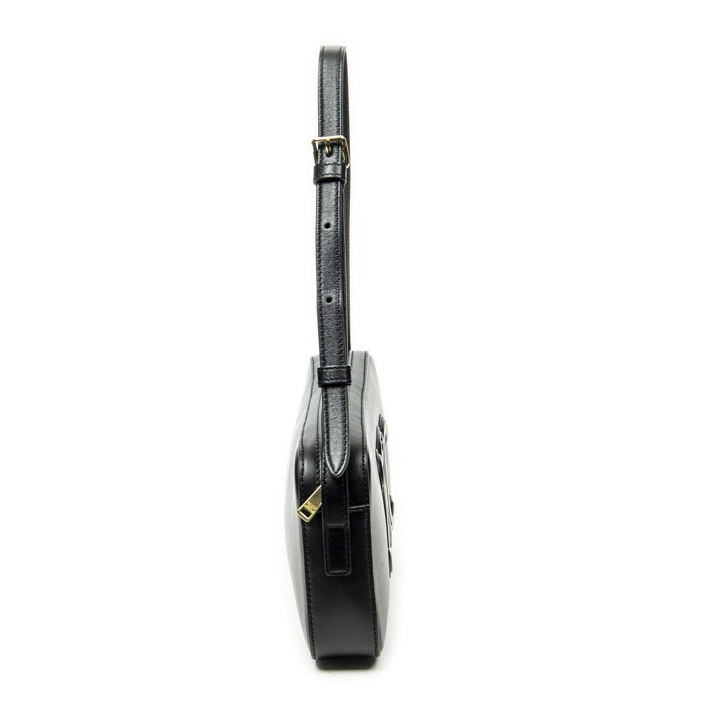 Celine Cuir Triomphe Mini Camera Bag Black Calfskin Leather — view 4
