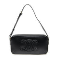 Celine Cuir Triomphe Mini Camera Bag Black Calfskin Leather