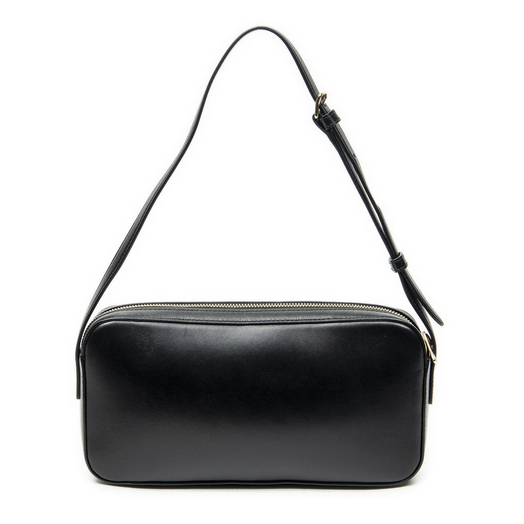 Celine Cuir Triomphe Mini Camera Bag Black Calfskin Leather — view 5