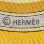 Hermes Scarf Yellow Goldtwill Silk — view 4