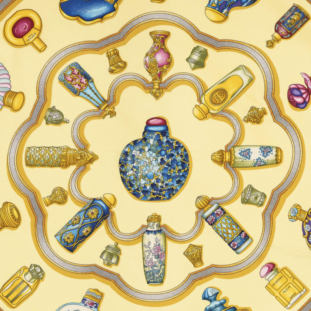Hermes Scarf Yellow Goldtwill Silk — view 3