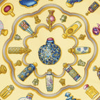 Hermes Scarf Yellow Goldtwill Silk — view 3
