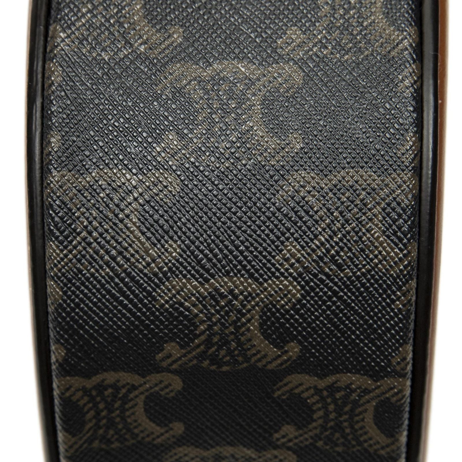 Celine Small Cuir Triomphe Oval Crossbody Brown Black Canvas — view 7