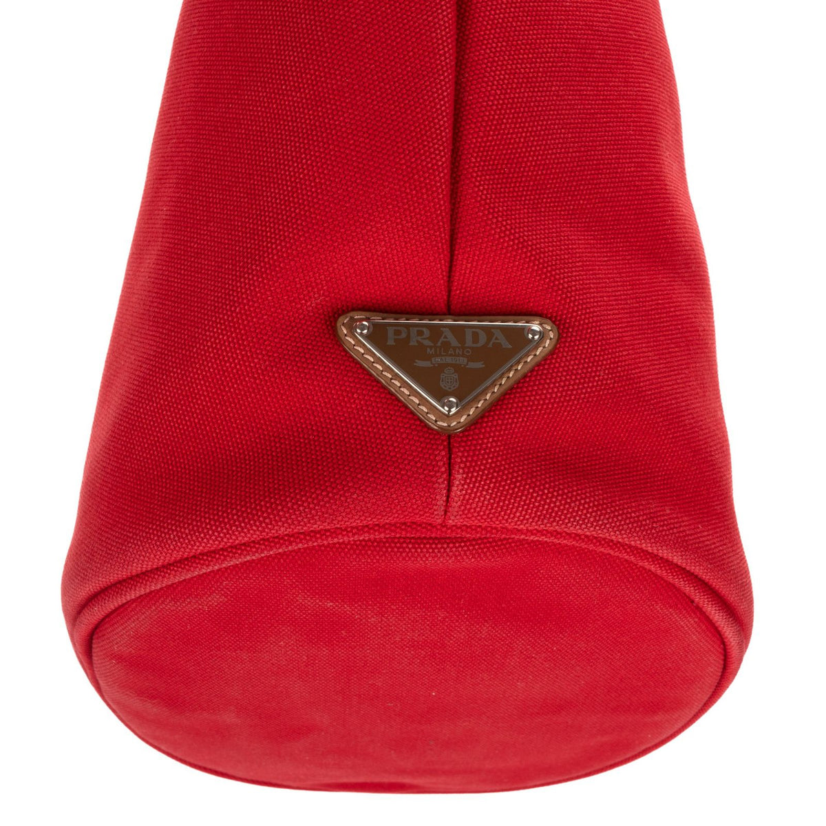 Prada Cabas Tote Red Floral Canvas — view 8