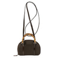 Gucci Bamboo Crossbody Brown Canvas