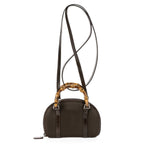 Gucci Bamboo Crossbody Brown Canvas