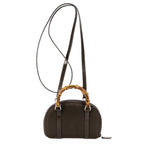 Gucci Bamboo Crossbody Brown Canvas — view 5