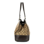 Gucci Mayfair Tote Beige Dark Brown GG Canvas — view 3