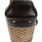 Gucci Mayfair Tote Beige Dark Brown GG Canvas — view 7