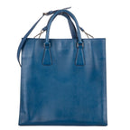 Prada GG Tote Blue Saffiano Lux Leather — view 5