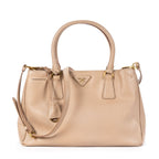 Prada Executive Tote Beige Saffiano Leather