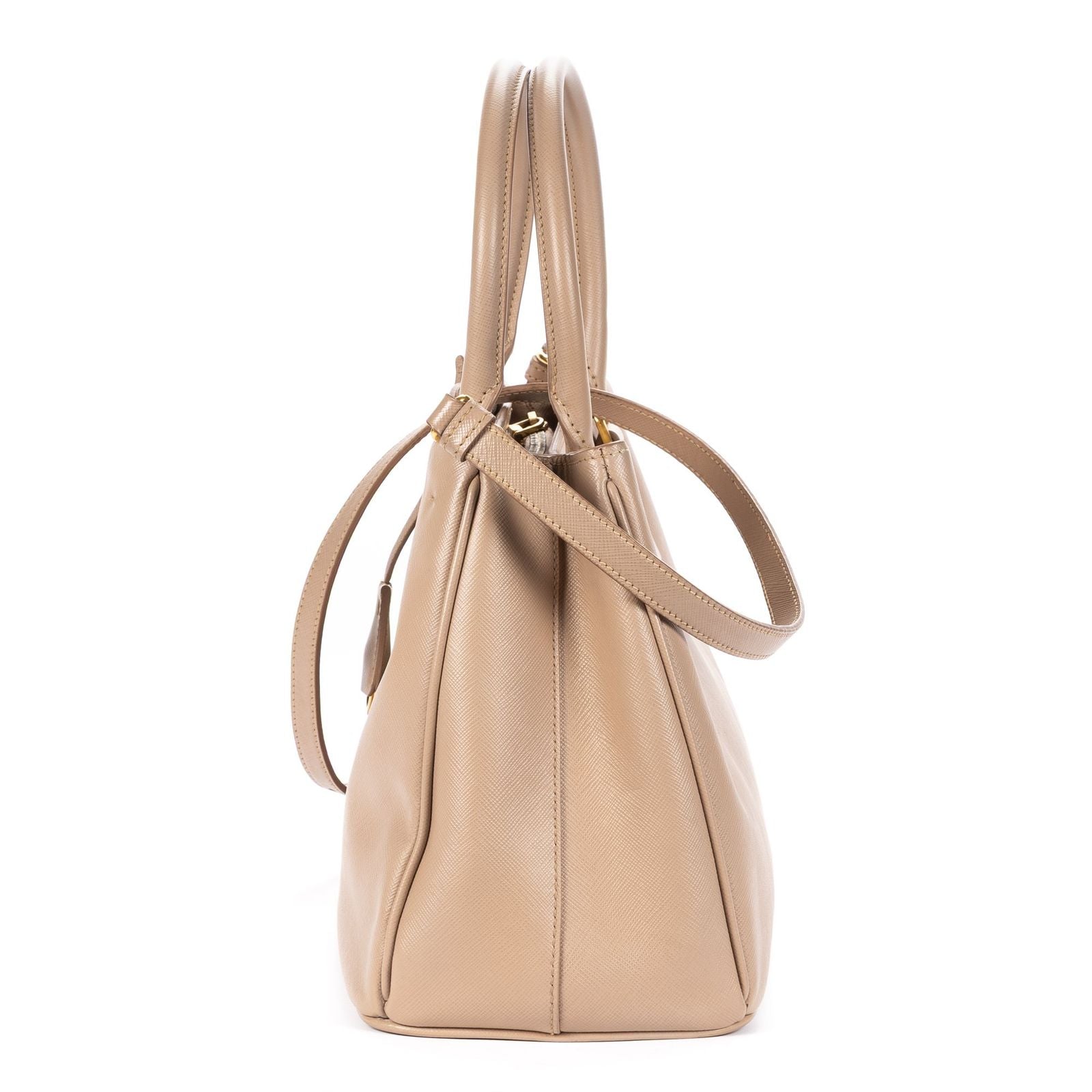 Prada Executive Tote Beige Saffiano Leather — view 3