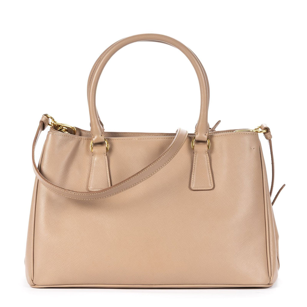 Prada Executive Tote Beige Saffiano Leather — view 5