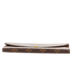 Louis Vuitton Emily Brown Yellow Monogram Canvas Wallet — view 6