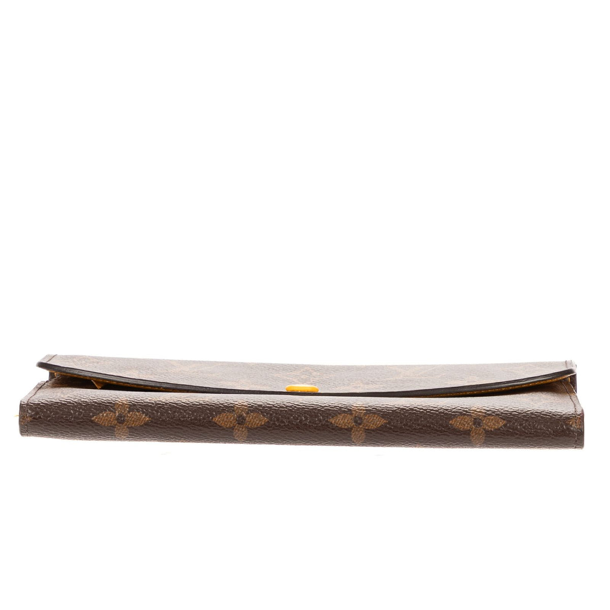 Louis Vuitton Emily Brown Yellow Monogram Canvas Wallet — view 6