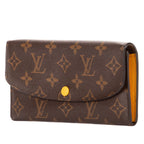 Louis Vuitton Emily Brown Yellow Monogram Canvas Wallet — view 2