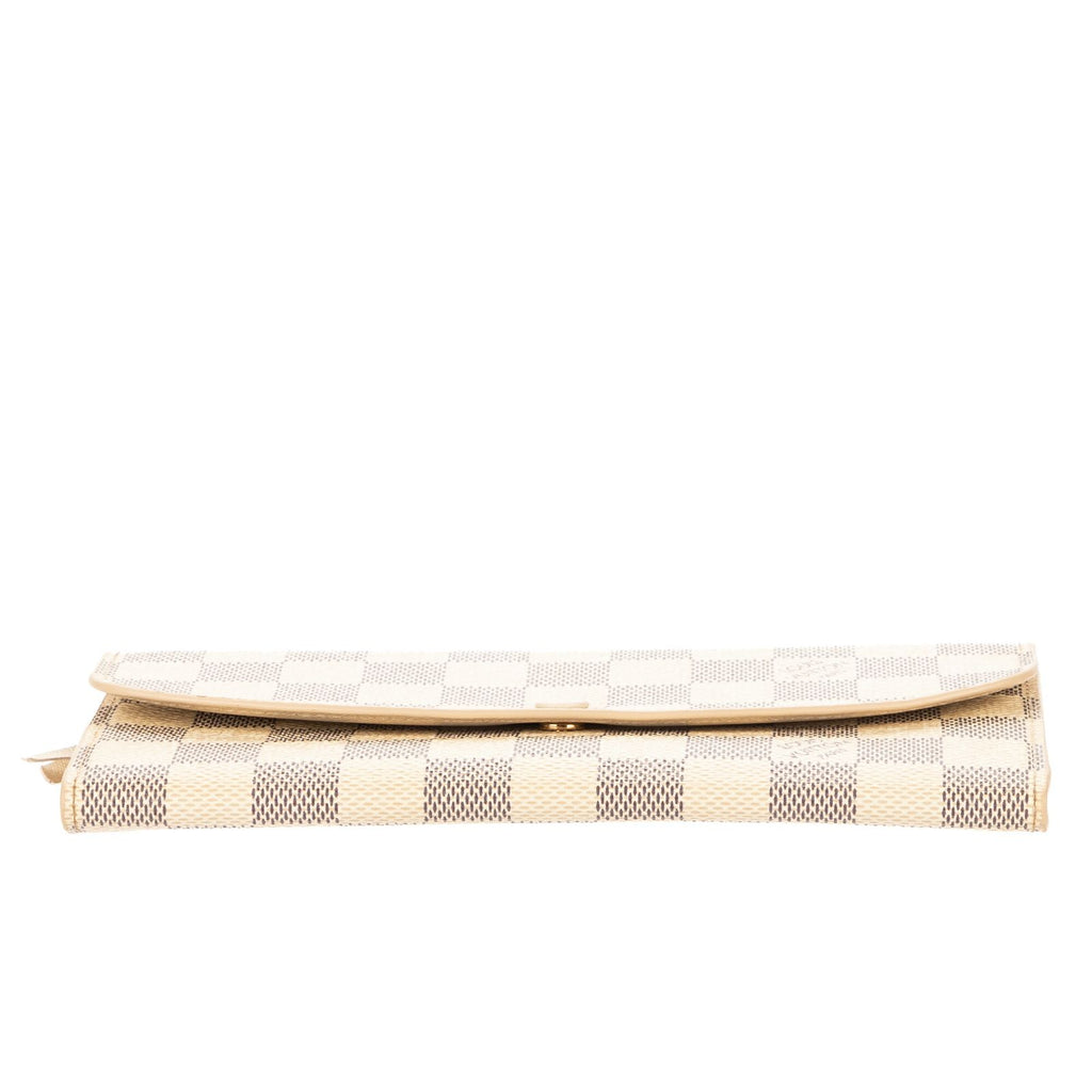Louis Vuitton Emily Ivory Damier Azur Wallet — view 6