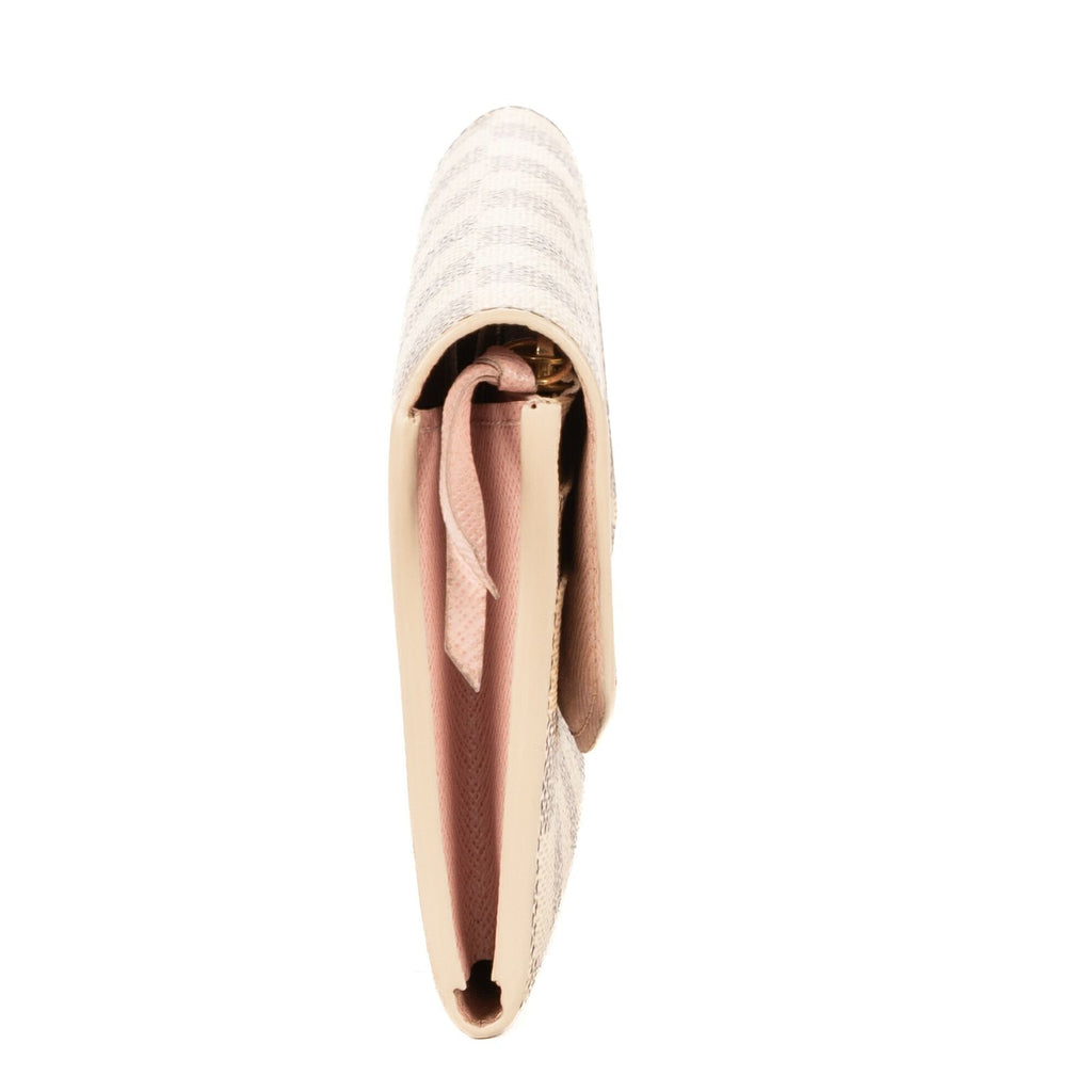 Louis Vuitton Emily Ivory Pink Damier Azur Wallet — view 4