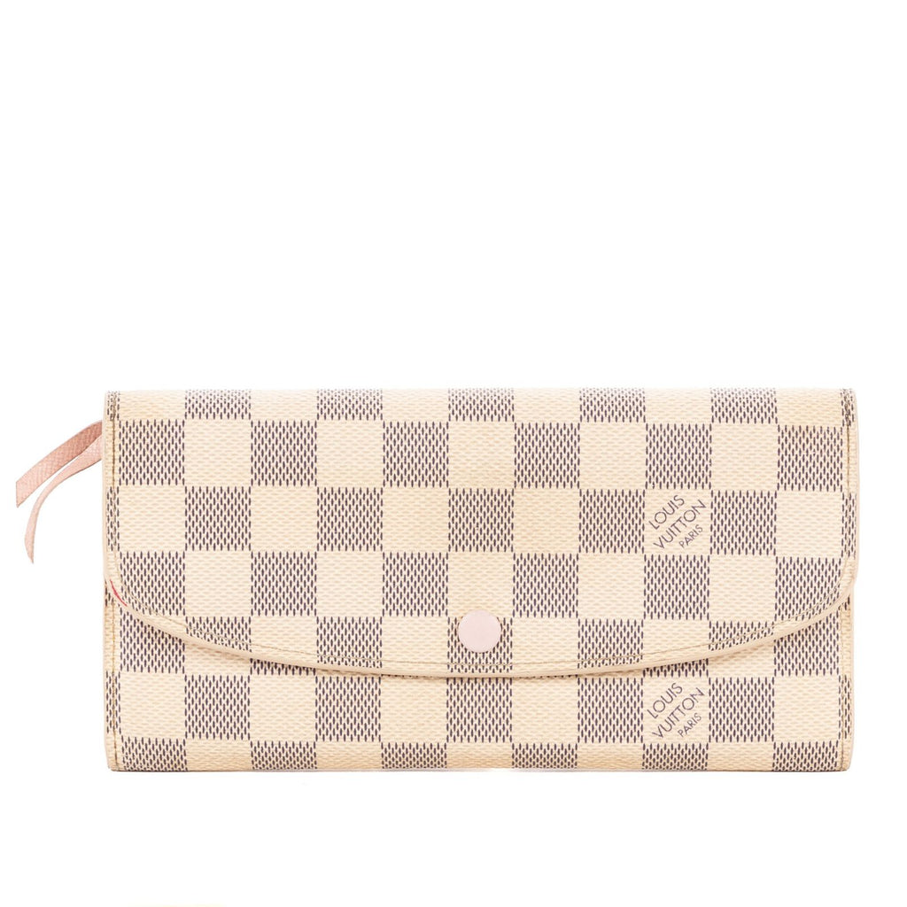 Louis Vuitton Emily Ivory Pink Damier Azur Wallet