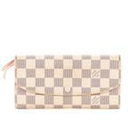 Louis Vuitton Emily Ivory Pink Damier Azur Wallet