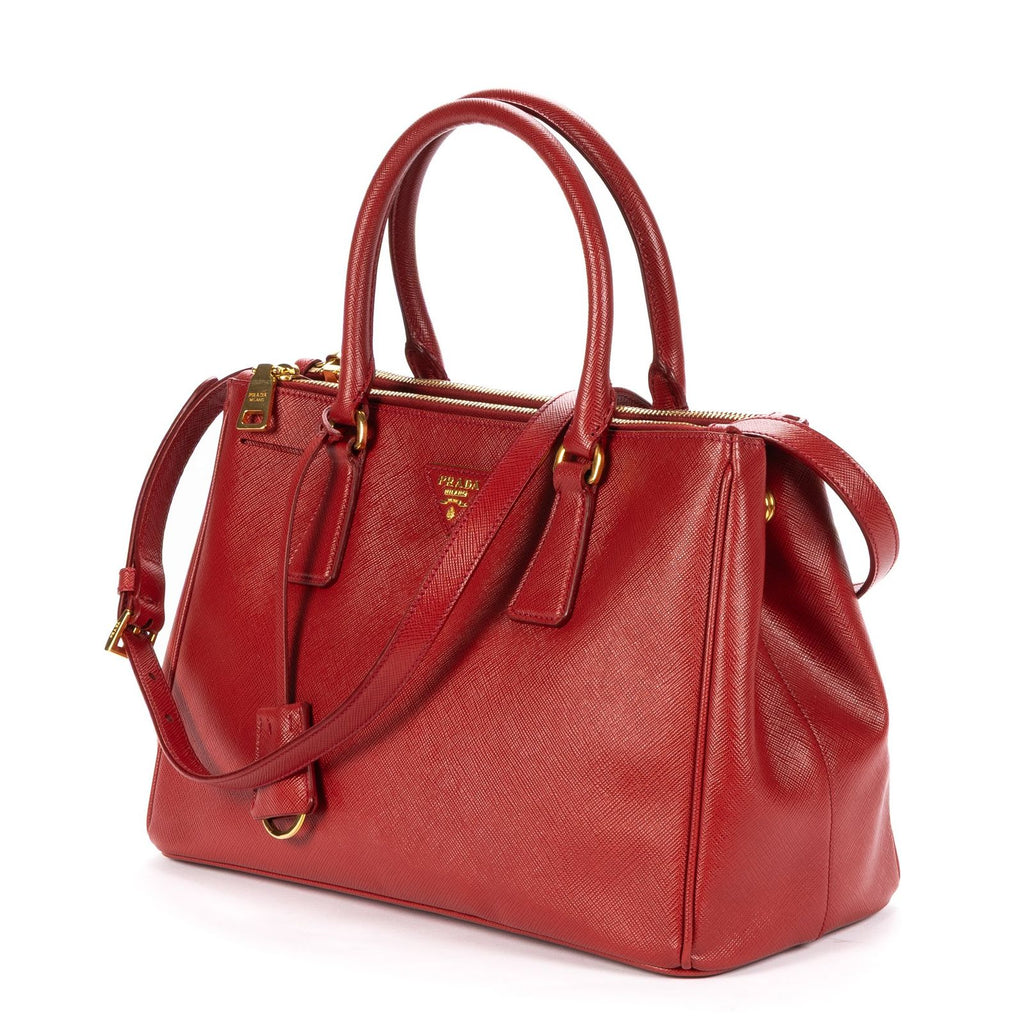 Prada Executive Tote Red Saffiano Leather — view 2