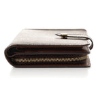 Louis Vuitton Porte Papier Zip Monogram Bifold Wallet Canvas Brown — view 3