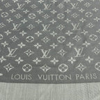 Louis Vuitton Shawl Monogram Denim Perlee Wool Scarf — view 4