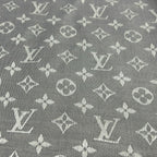 Louis Vuitton Shawl Monogram Denim Perlee Wool Scarf — view 2
