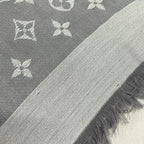 Louis Vuitton Shawl Monogram Denim Perlee Wool Scarf — view 5