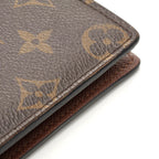 Louis Vuitton Portefeuille Brazza Monogram Bifold Wallet Canvas Brown — view 5