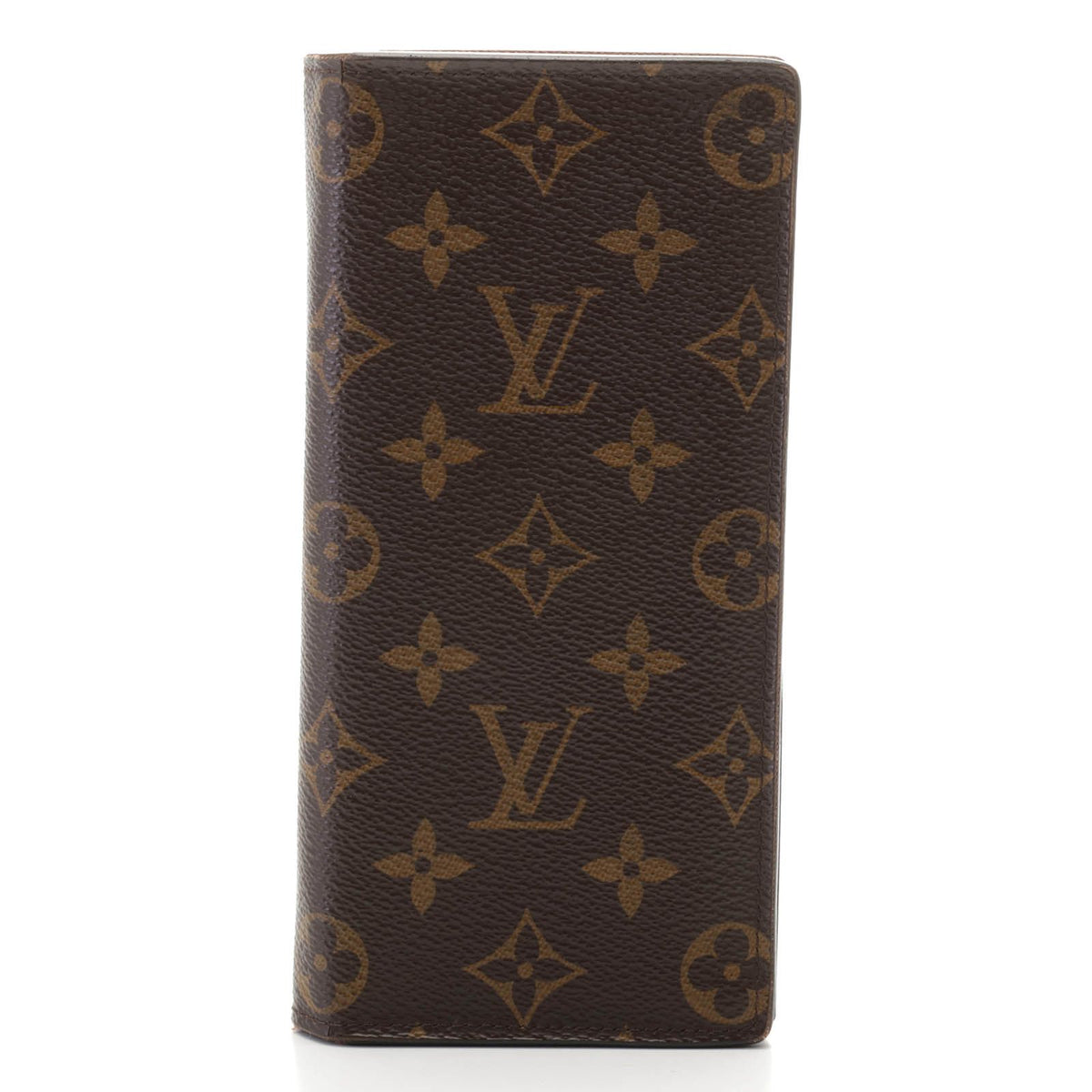 Louis Vuitton Portefeuille Brazza Monogram Bifold Wallet Canvas Brown