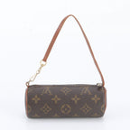 Louis Vuitton Monogram Papillon Pouch Only Leather Handbag — view 3