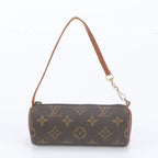 Louis Vuitton Monogram Papillon Pouch Only Leather Handbag