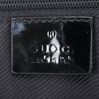Gucci GG Canvas Leather Tote Shoulder Hand Black — view 8