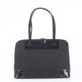 Gucci GG Canvas Leather Tote Shoulder Hand Black