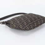 Fendi Zucca Leather Shoulder Bag Tote Hand Brown — view 5