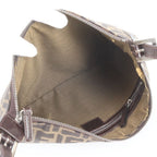 Fendi Zucca Leather Shoulder Bag Tote Hand Brown — view 7
