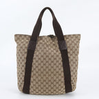 Gucci GG Canvas Leather Tote Shoulder Business Document — view 3
