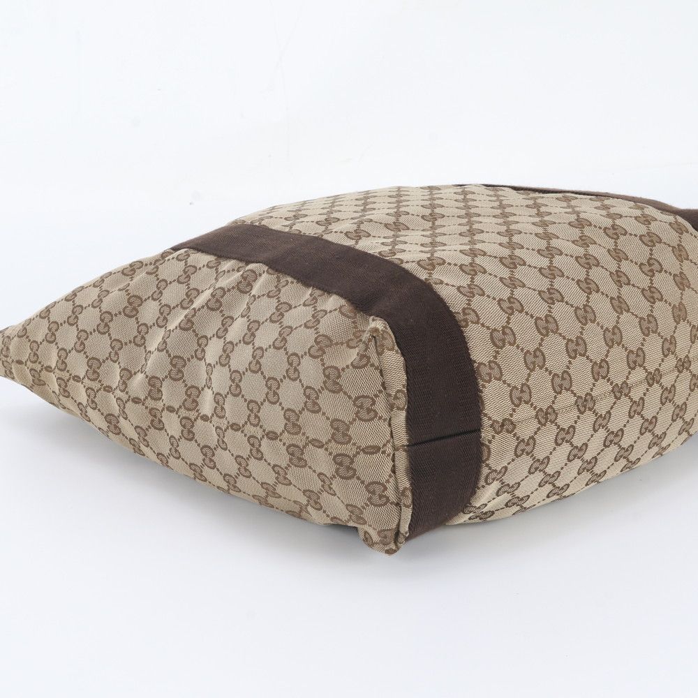 Gucci GG Canvas Leather Tote Shoulder Business Document — view 5