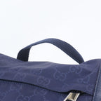 Gucci GG Nylon Leather Backpack Shoulder Bag — view 2