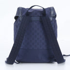 Gucci GG Nylon Leather Backpack Shoulder Bag — view 3