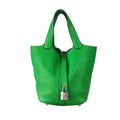 Hermes Handbag Picotin Lock PM Bamboo Taurillon Clemence Silver