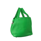 Hermes Handbag Picotin Lock PM Bamboo Taurillon Clemence Silver — view 2
